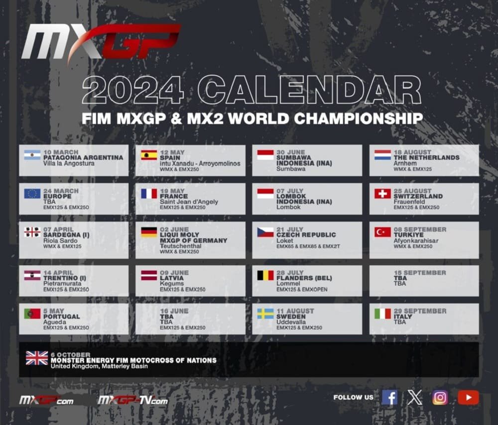 Mundial MX: Argentina será la apertura de la temporada 2024 3 MXGP 3