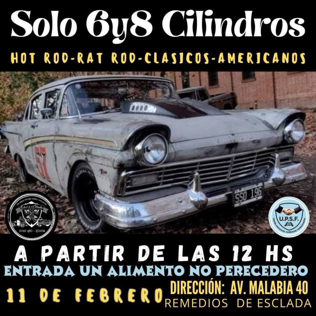 Solo 6 y 8 cilindros: encuentro solidario en Remedios de Escalada 2 6 y 8 2
