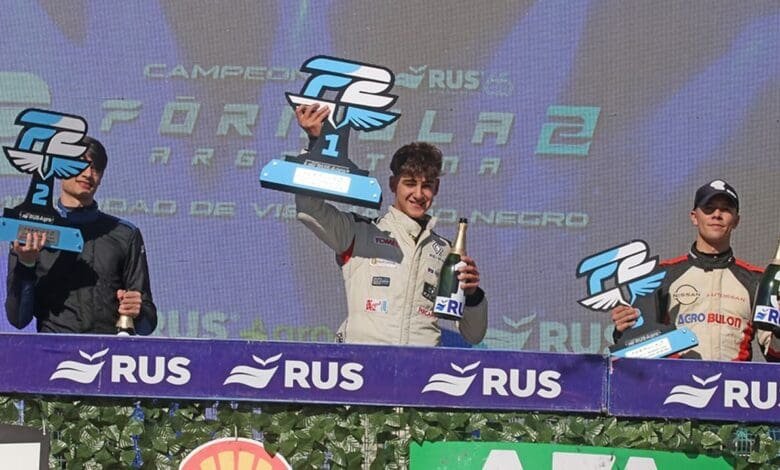 Victoria histórica: Baztarrica venció de punta a punta en Viedma 1 F2 podio Viedma