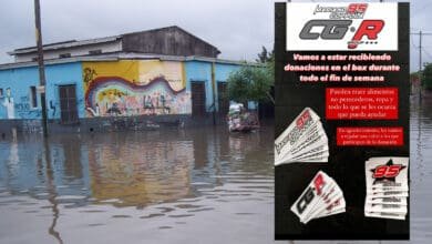 Colecta solidaria: el CG Race Group recibirá donaciones en su box 23 Inundacion