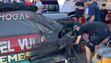 Daño colateral: el Challenger de Trucco se incendió camino a Viedma 29 Trucco incendio 1