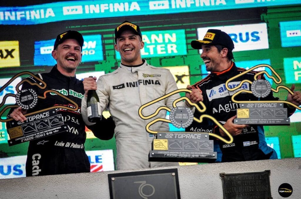 No hay dos sin tres: Matías Rossi ganó en Buenos Aires 3 TR Rossi carrera podio F5