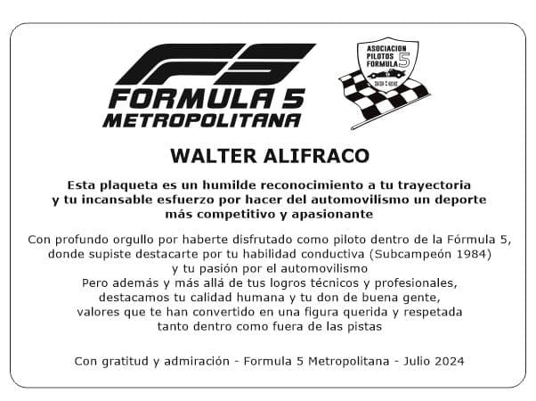 Visita de lujo: una delegación estuvo en el Alifraco Sport 5 F5 Alifraco 5