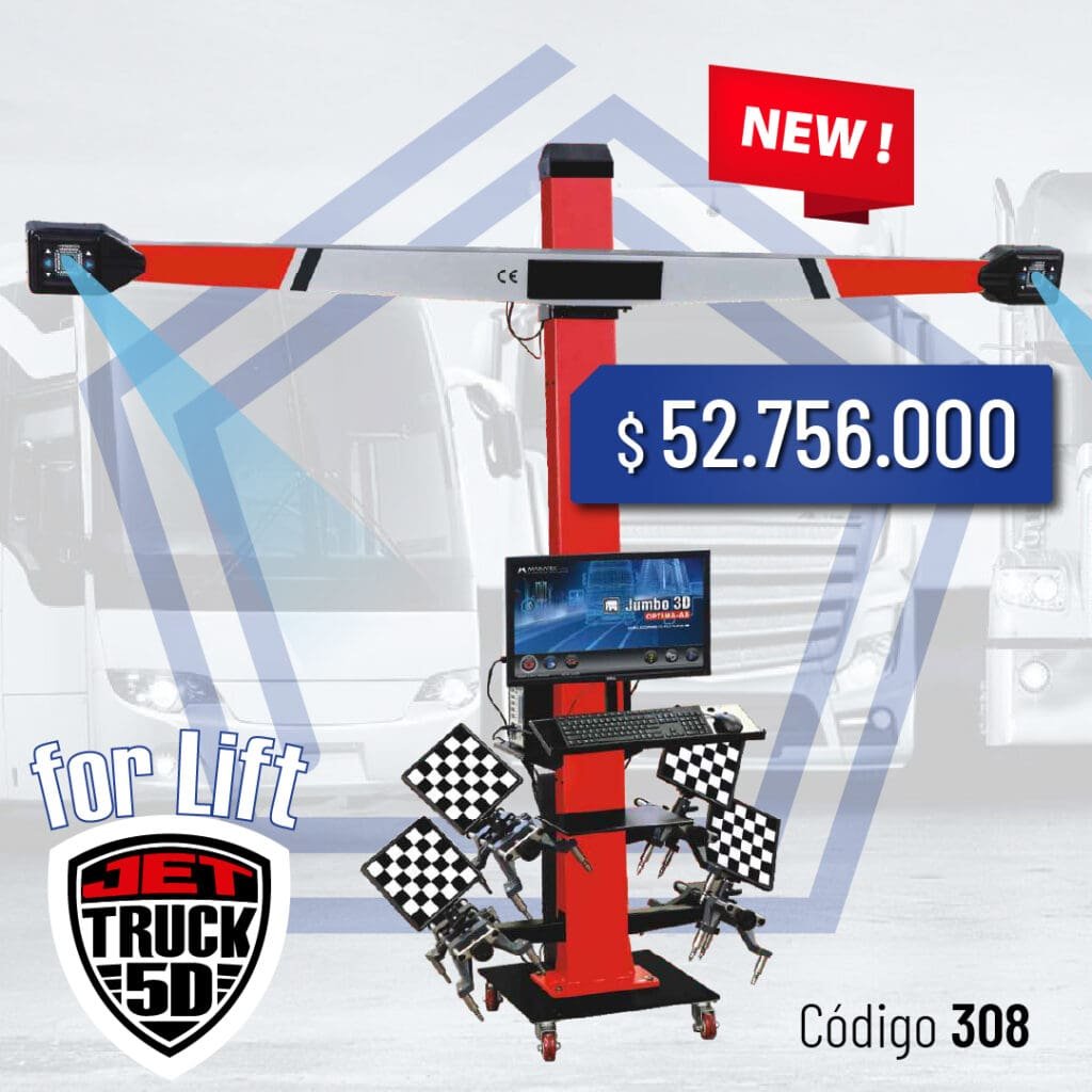 Precisión y velocidad: nuevas alineadoras Maquin Parts 5D para camiones 6 Maquin for lift