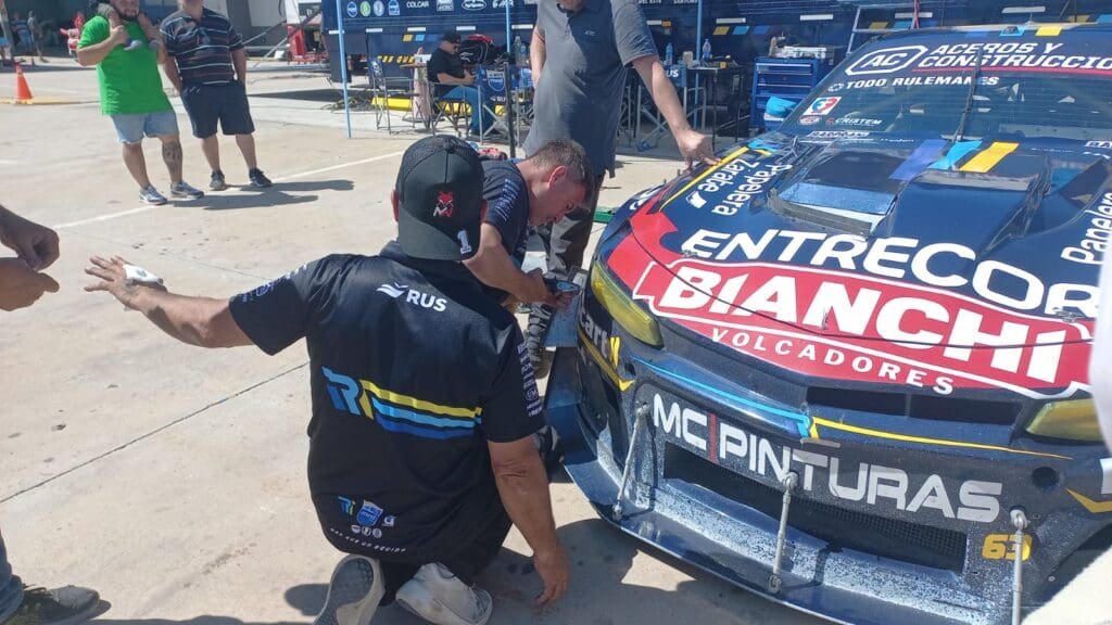 Pruebas aerodinámicas: Werner y Canapino trabajan con la ACTC 6 TC pruebas SN 6