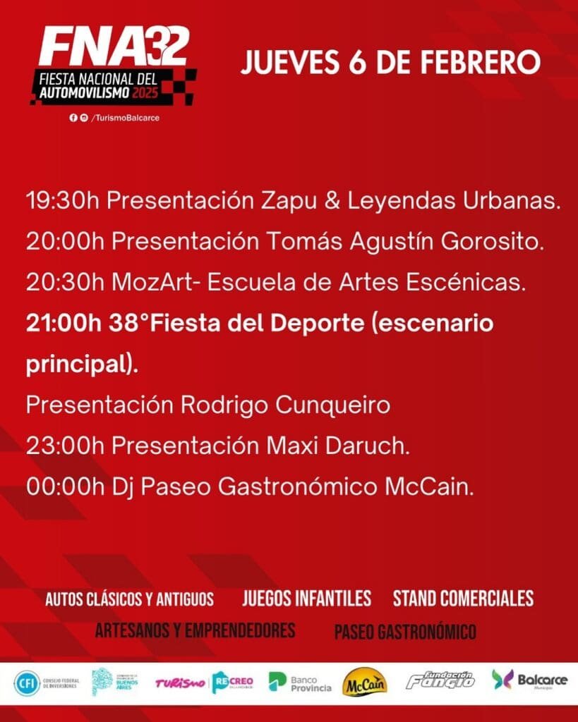 En la tierra del “Chueco”: se viene la Fiesta Nacional del Automovilismo 3 Fiesta 2