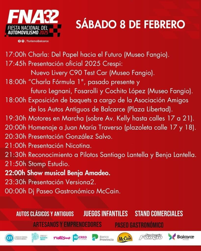 En la tierra del “Chueco”: se viene la Fiesta Nacional del Automovilismo 5 Fiesta 4