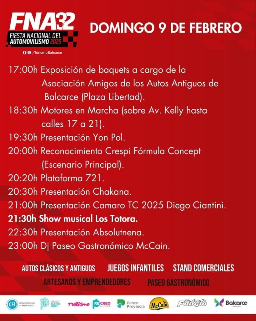 En la tierra del “Chueco”: se viene la Fiesta Nacional del Automovilismo 6 Fiesta 5