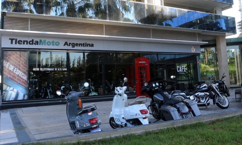 Tienda moto es el lugar de los moteros