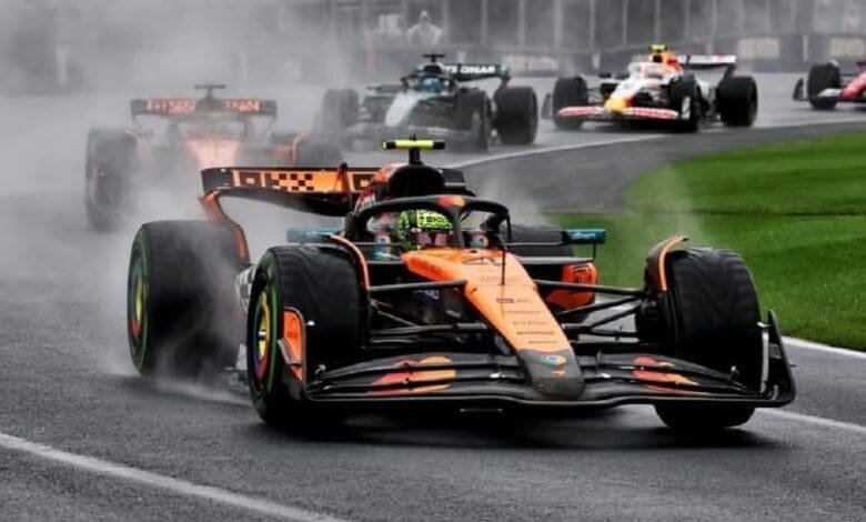 Como pez en el agua: Lando Norris se llevó el GP australiano 1 Norris dominó el GP de Australia