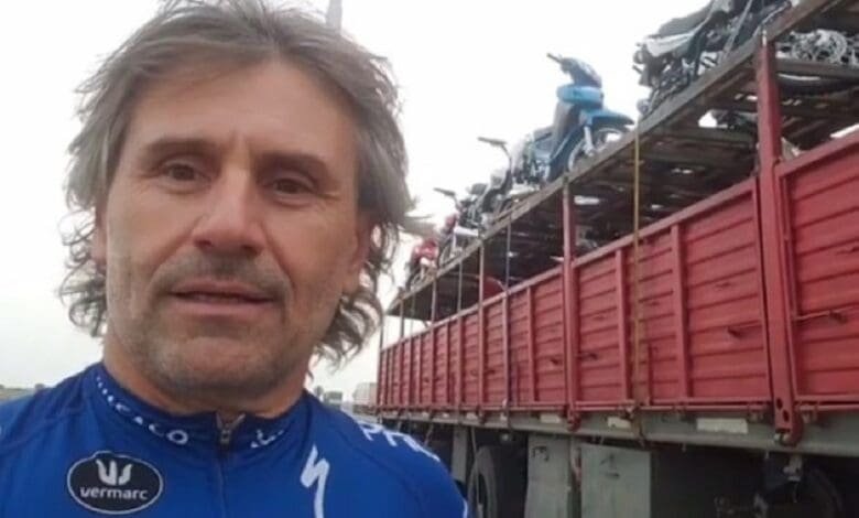 Marcos solidario: Di Palma manejará su camión hasta Bahía 1 Marcos Di Palma