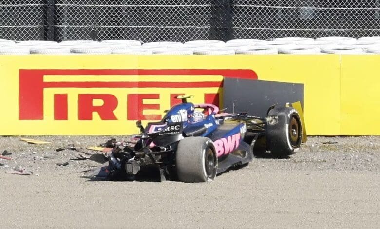 Así quedó el Alpine de Doohan