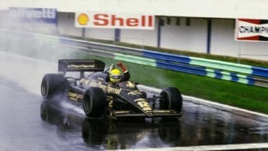 Master class en Estoril: Ayrton, el domador de tormentas 6 Senna celebra su primer triunfo