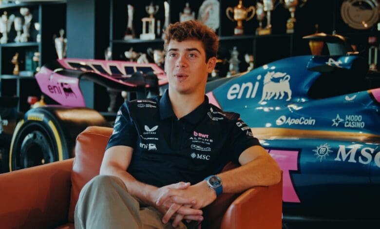 Colapinto durante la entrevista