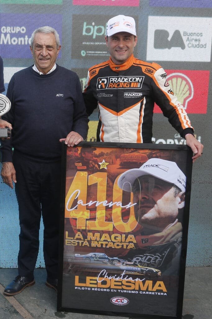 ¡410 carreras!: Ledesma y un récord que trasciende el TC 5 Ledesma Mazzacane