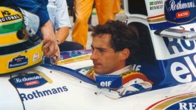 Senna minutos antes de largar su último GP