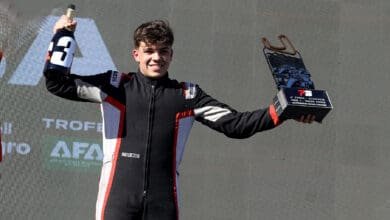 Traverso festeja su primer podio en F3 Metro