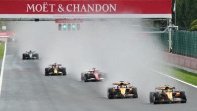 En Spa hizo agua: llueve sobre mojado en la F1 9 El agua demoró la puesta en marcha del GP belga