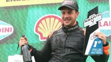 Reich celebra en lo más alto del podio