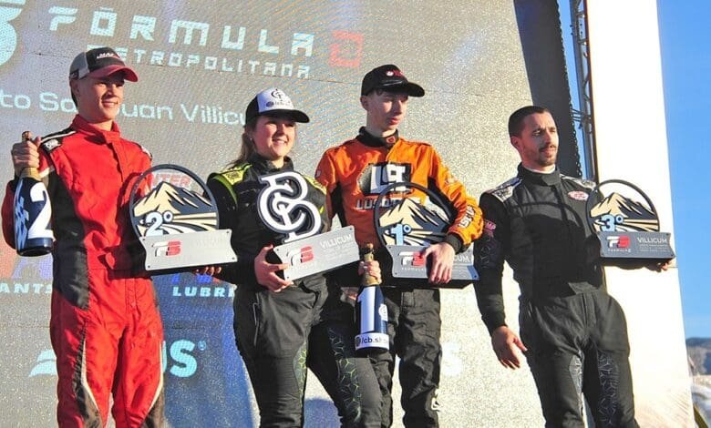 Falivene festeja en lo más alto del podio