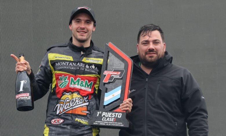 Perugini festeja en lo más alto del podio