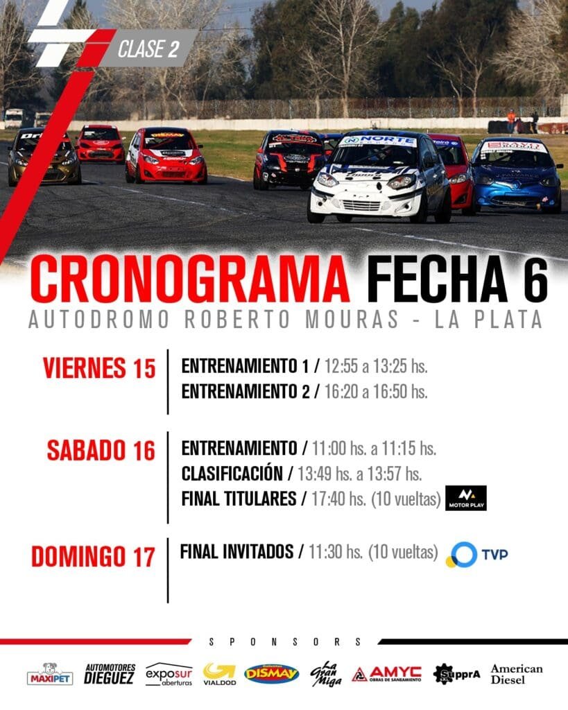 Fecha especial: carrera con pilotos invitados en La Plata 3 TI crono F6