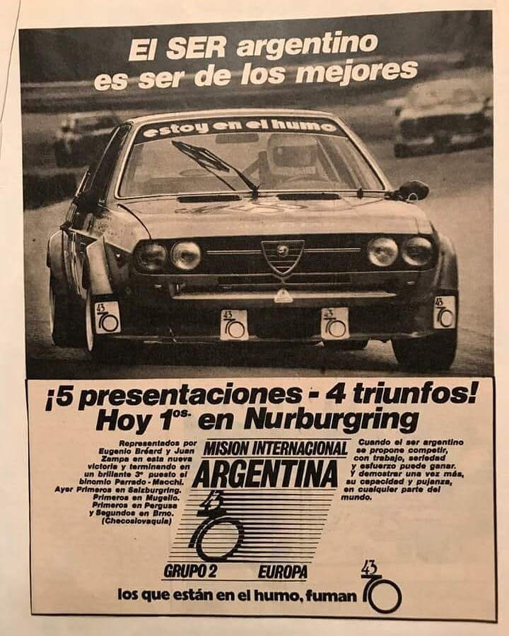 Ayer nomás: cuando los argentos coparon Alfa Romeo 9 32855217 788197971370979 8817867230793433088 n