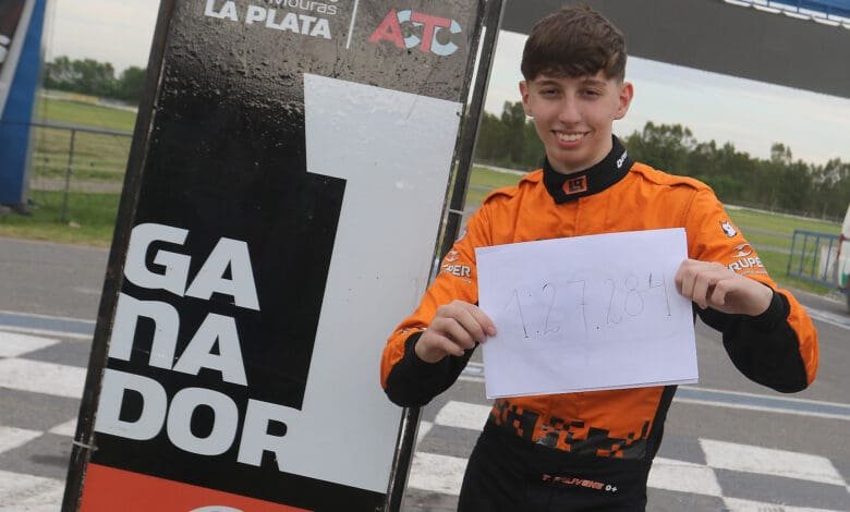 Pole con récord: Falivene dominó la clasificación en La Plata 1 F3 Falivene pole miercoles