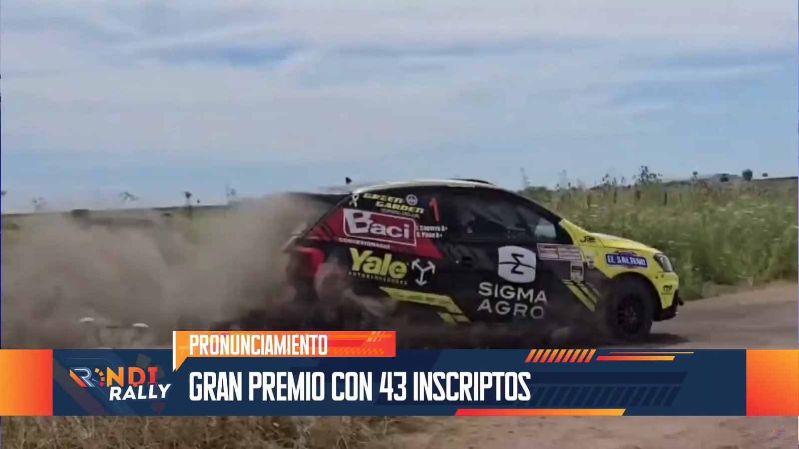 Banderin Rally Inicio ¡Rondirally de colección!: con la definición del Entrerriano