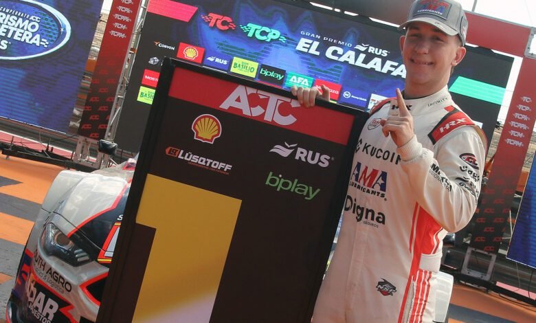 Nicanor Santilli Pazos con la pole del TC Pista