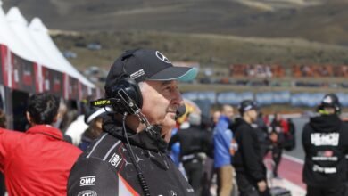 Daniel Herrero en los boxes de El Calafate