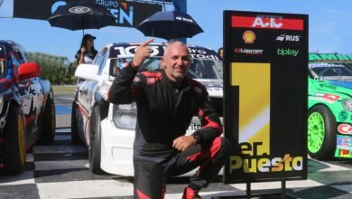TC Pista Pick Up: Nuevo sistema de clasificación y Sandin se queda con la pole 5 Sandin celebra el primer puesto en el TC Pista Pick Up