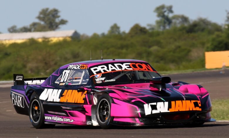 Nicolás Jaime en el entrenamiento del viernes del TC Mouras en Concepción del Uruguay