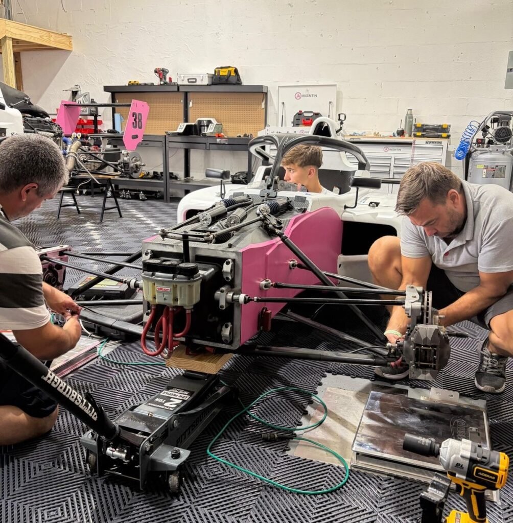 El auto de Olaverria en Homestead