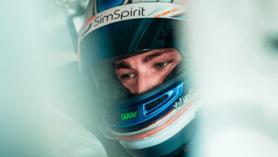 Nacho Quintana con su casco, listo para la tercera del TC Mouras