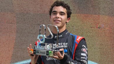 Bautista Damiani en el podio del Gran Premio Corven de Viedma