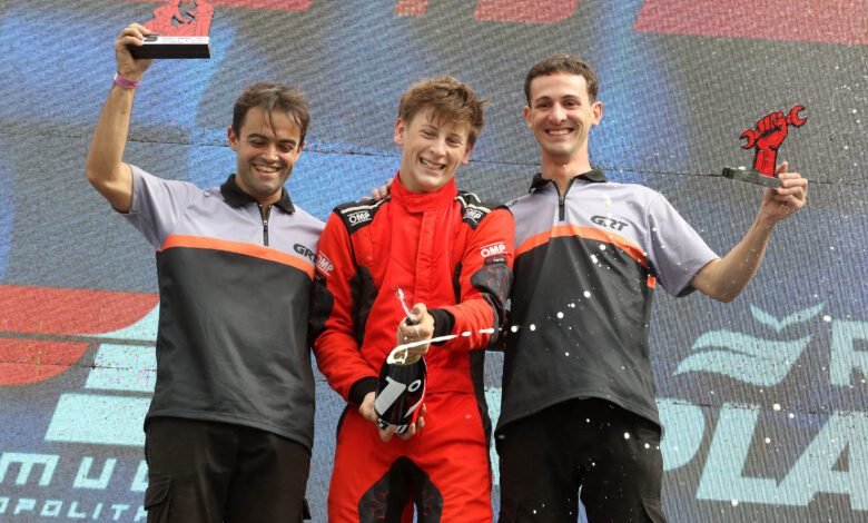 Rohwein celebra en el podio