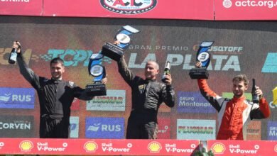 El podio del Turismo 4000 Argentino con la victoria de Tonlorenzi