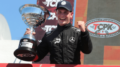 Otto Fritzler celebra la victoria