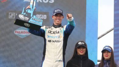 Pernía: “Hay que seguir trabajando” 4 Leonel Pernía celebra en el podio de la Clase 3 de Rosario