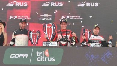 Agustín Martin festejó en la Clase 2 en Concordia 6 Agustín Martín en el podio de la Clase 2