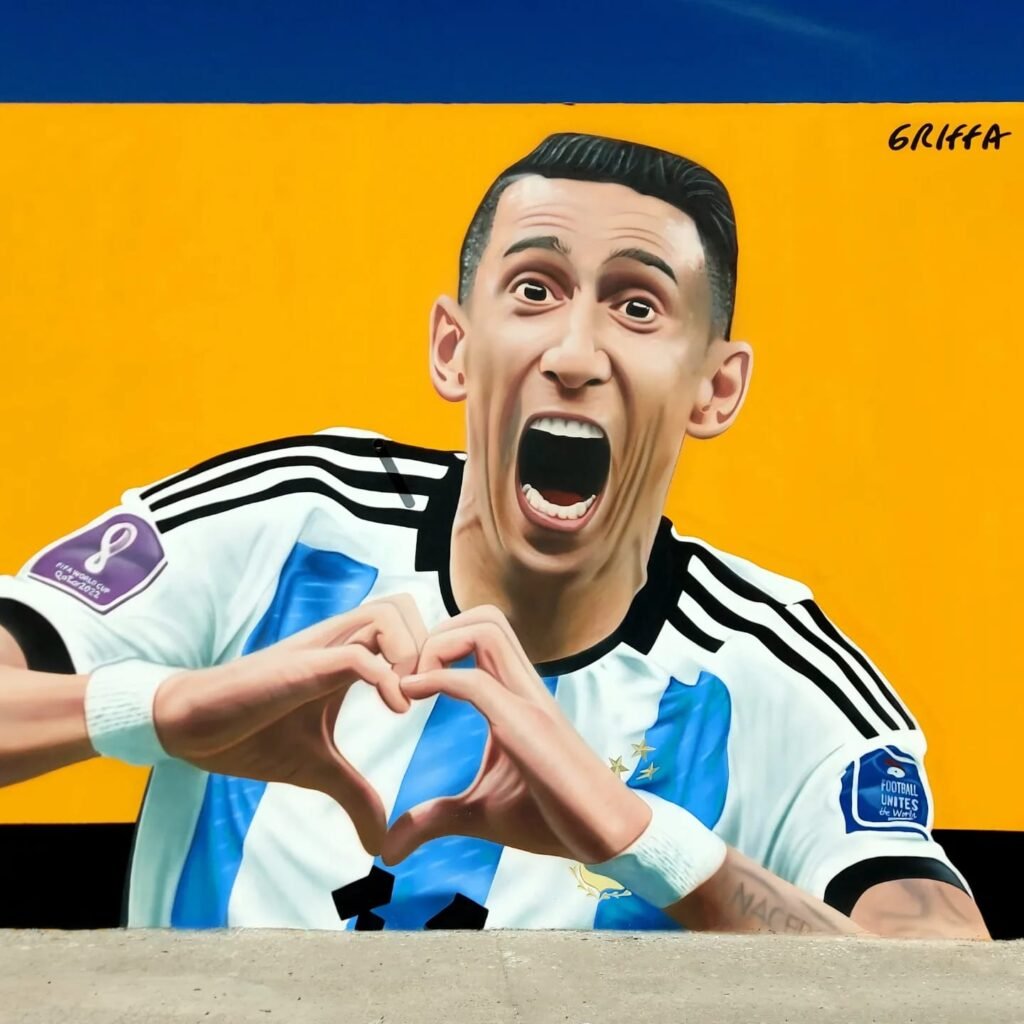 La obra de Gabriel Griffa, el autor del mural del Flaco Traverso