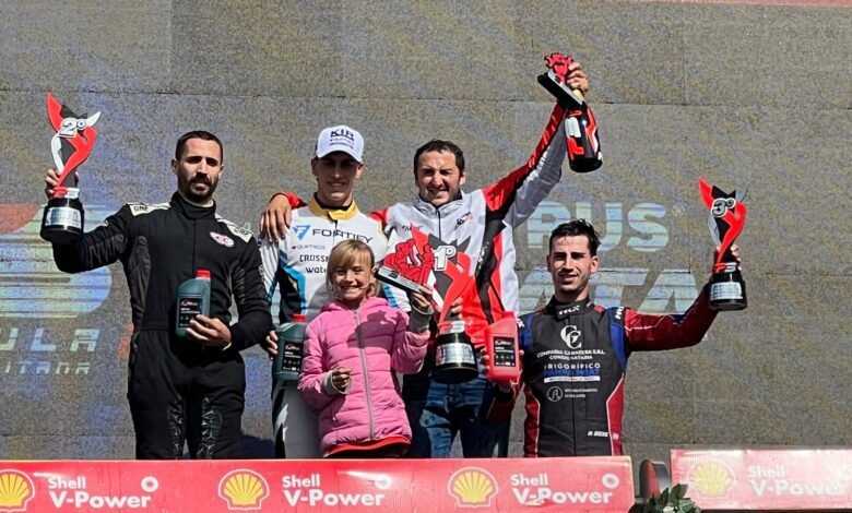 Agustín Sexe en el podio