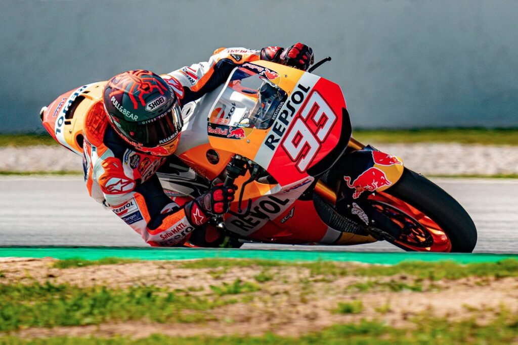 Marquez en la Honda con la que consiguió 6 títulos