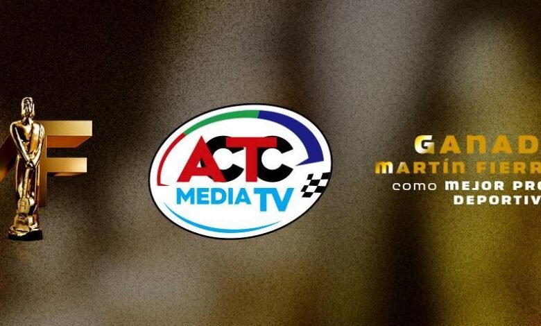 ¡Felicitaciones ACTC Media por el Martín Fierro! 1 ACTC Media ganador del Martin Fierro a Mejor Producción Deportiva 2026