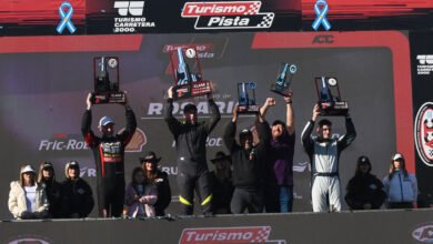Clase 3: Luciano González con todo en la final 4 El podio de la Clase 3 del Turismo Pista, encabezado por Luciano Gonzalez