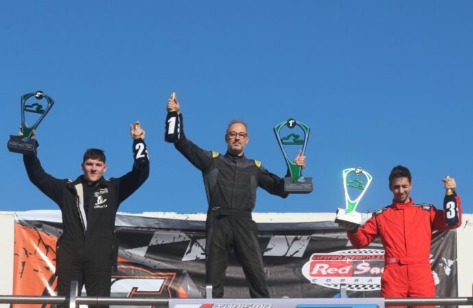 Chuck se quedó nuevamente con una final en la Fórmula 4 NG 1 El podio de la Final 1 de la Fórmula 4 NG