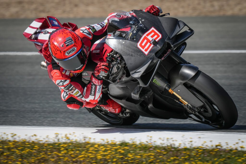 El lunes habrá pruebas de la moto de 2027 en República Checa y Marquez estará con su Ducati