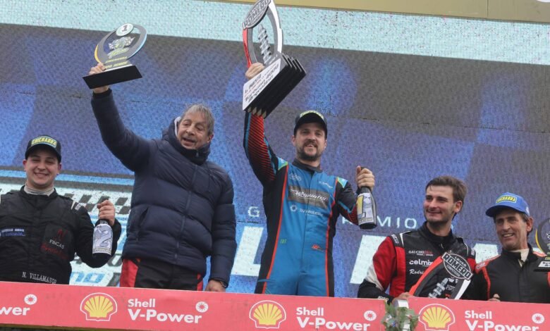El podio del Turismo 4000 con Salse a la cabeza