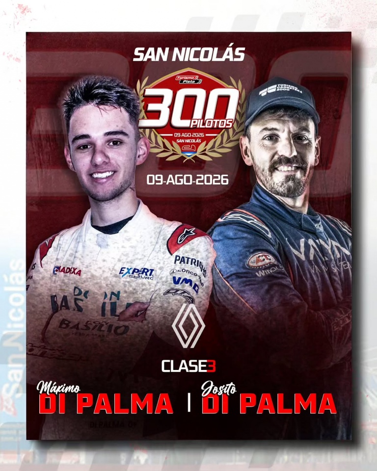 Carrera de los 300 Pilotos: siguen sumándose nombres 4 Josito será el acompañante de su primo Máximo en la Carrera de los 300 Pilotos